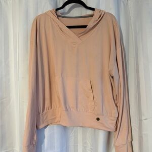 Prana Light Pink Hoodie Sweatshirt